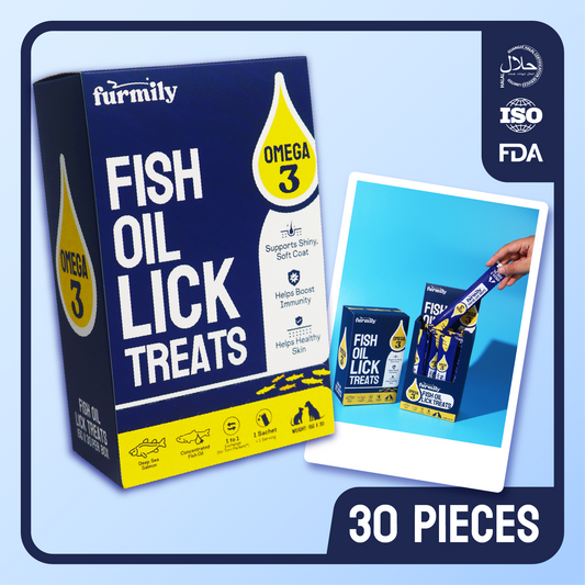 25+5Pcs Fish Oil Lick Treats Omega 3