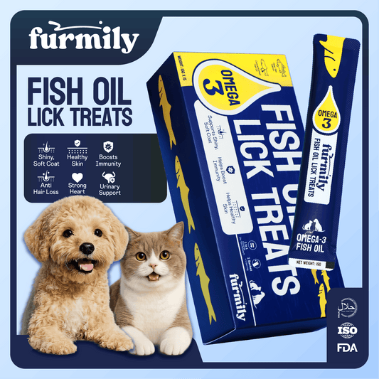 15Pcs Fish Oil Lick Treats Omega 3